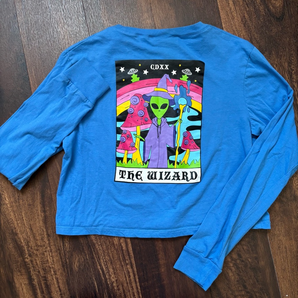 A-LAB dita the wizard Cropped long sleeve blue size M - Picture 4 of 5